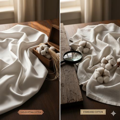ההבדל בין כותנה מצרית אמיתית לכותנה רגילה - מדריך מקיף