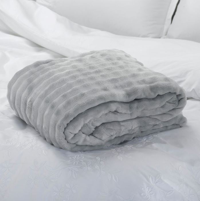 שמיכת נועם אפור