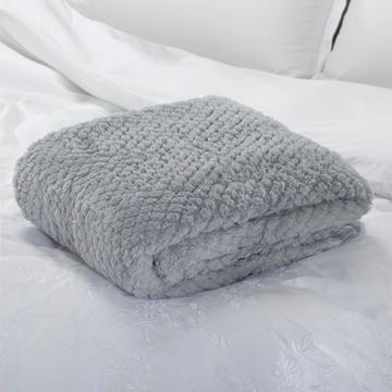 שמיכת תמר אפור בהיר