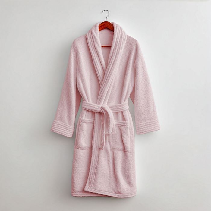 חלוק רחצה ורוד