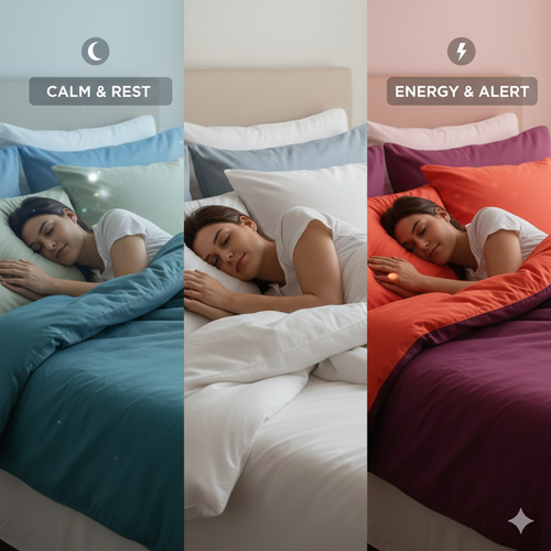 השפעת צבע המצעים על מצב הרוח ואיכות השינה