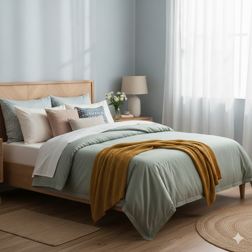 מצעים כאלמנט עיצובי: איך לשנות את מראה החדר בקלות