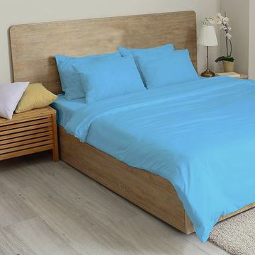 מצעי ג'רסי כחול