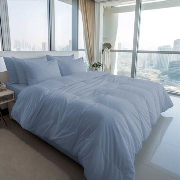 מצעי ג'רסי כחול