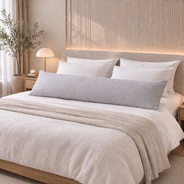 כרית פינוק ג'רסי אפור בהיר