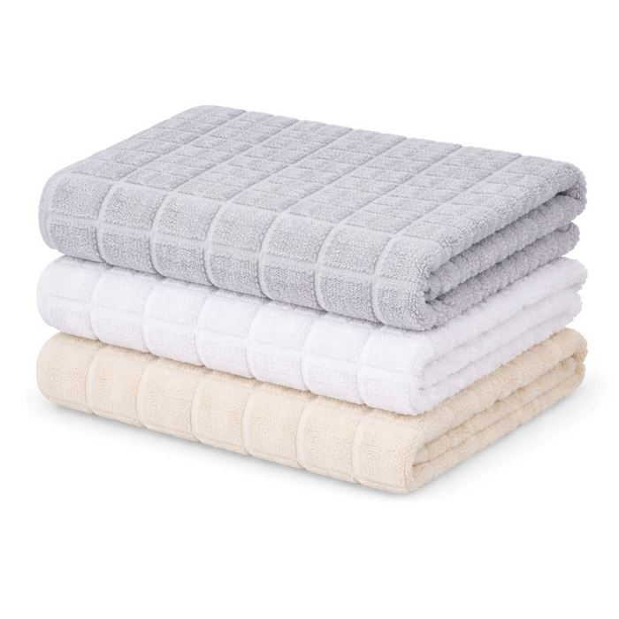 מגבות מטבח משבצות טבעי